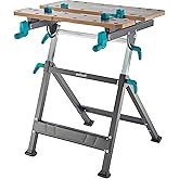 wolfcraft Master 650 ERGO I 6870000 stretching and workbench I stepless height adjustment I to expand the work surface
