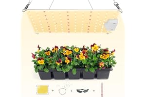 WEIATTLE 500W LED Lampada per Piante, Luce LED Crescita con IR,Lampada per Coltivazione idroponica Indoor Spettro Completo LED coltiva Luce per Piante Indoor Verdure e Fiori (3200K 5500K 660nm 730nm)