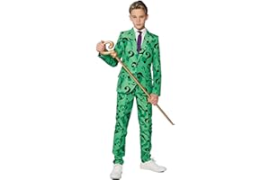 Suitmeister Faschingskostüme für Jungens - Mit Jackett, Hose und Krawatte mit Festlichen Print