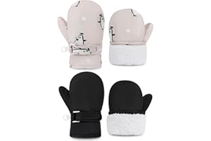 YMYDYFC Baby- und Kleinkind-Handschuhe: Wasserdicht, winterfest, mit Fleece-Futter – Wärmend für kalte Wetter, winddicht, ideal für Ski, Skaten – Kinder Jungen Mädchen 1t 2t 3t 4t