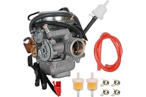 JIAYAN PD24J Vergaser 24 mm Vergaser für 4-Takt GY6 125 cc 150 cc ATV Go Karts Roller Mopeds QMJ/QMI157 QMJ/QMI152