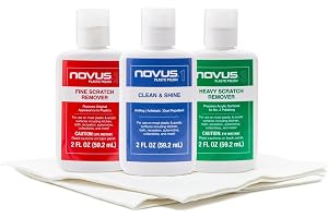 Novus Plastpoleringssats 1 & 2 x 59,20 ml (2 en gång) + 4 våtservetter