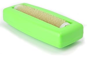 CRUMPY Aspirabriciole non elettrico a rullo spazzola per tappeti tovaglie spazzola briciole Spazzino auto caravan (Verde)