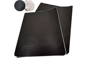 MEETTIKEY 2 PCS Simili Cuir Autocollant, Patch Cuir Auto-Adhésif Rénovation, Cuir Autocollant, pour Canapés Sièges de Voiture Meubles (20 * 30 cm - Noir)