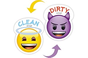 MORCART Emoji Aimants pour lave-vaisselle (Emoji A-1 pièce)