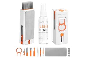 K&F CONCEPT 11 in 1 Tastatur Reinigungsset, PC Reinigungsset Zubehör für die Reinigung von Elektronikprodukte wie Airpods,Tastaturen,Laptop, Kopfhörern, Handys und Kameras, Weiß