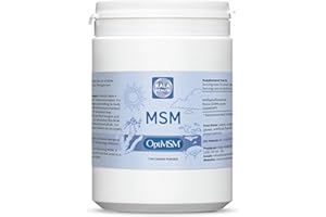 Kala Health - OptiMSM® Multi-stage distillation (Methylsulfonylmethane) MSM Powder Coarse Flakes (Crystals) 1000g, pure natural Sulphur for Joints, Skin, Hair & Nails - Laboratory-tested - NO ADDITIVES - 100% Vegan - USA made - 1 Ingredient
