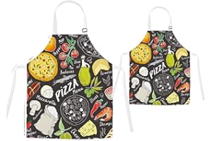 TRYTUTRY Parent Child Grembiuli con Tasca - Carino Abbinamento Grembiuli per Bambini e Adulti, Regolabile Neck Fibbia Parent Kid Grembiuli per Artisti Chef Cottura
