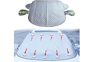 WQASAHN Car Windscreen Cover, for Hyundai i10 i-10/i10 N Line Front Window Windshield Frost Snow Covers Magnetic Car Screen Cover Sun Shade