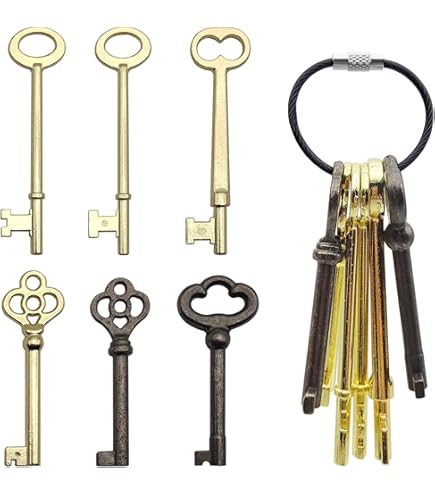 49 Pezzi Di Ciondoli E Pendenti In Bronzo Antico - Mix Di Scheletri Di Lucchetti, Chiavi E Decorazioni Punk - Vintage Fai Da Te
