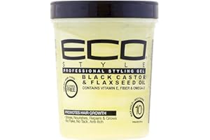 ECOCO Eco Style Gel - Black Castor Flaxseed Oil for Unisex 32 oz Gel