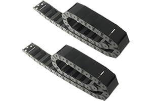 CNCYEAH Schleppkette, R55 18x37mm 1M Hochwertige Nylon Schwarz Energiekette Schleppkette Drahtträger Kabelschlepp für CNC Gravur Router Maschine Zubehör