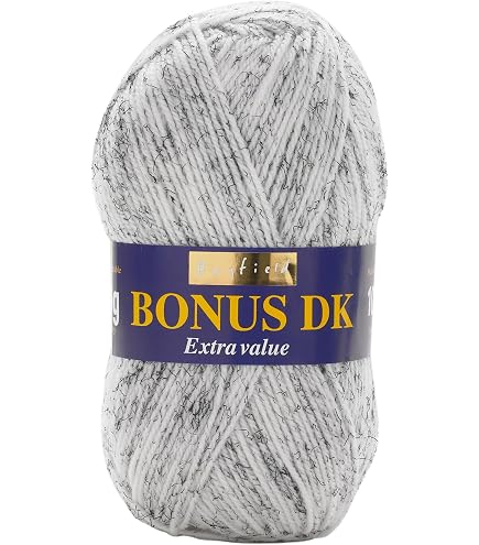 Hayfield Bonus Chunky Tweed 101 Stormcloud - Gomitolo Da 100g, Effetto Tweed, Lana Acrilica Per Maglia Grossa