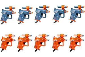 Nerf Elite, Pack de Groupe Ace SD-1, 10 Blasters et 20 fléchettes Officielles, Viseur, Exclusivité Amazon, en Plastique, 10.8 x 42.3 x 17.1 cm