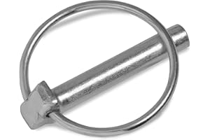 HEAVYTOOL Klappsplinte 4,5mm x 35mm Klappstecker (10 Stück) galvanisch verzinkt Splintbolzen Schnellspannsplinte Rastbolzen Rastsplinte Steckbolzen Schnellverschlussbolzen