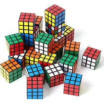 Lot De 12 Mini Cubes Magiques - 3x3x3 Cm - Casse-Tête Portable Pour Enfants Et Adultes