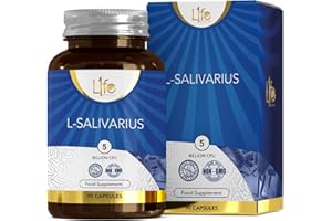 L1FE NUTRITION LN Lactobacillus Salivarius | 90 Lactobacillus Salivarius Probiotic Capsules - 5 Billion CFU L Salivarius per Capsule | Non-GMO, Gluten & Allergen Free | Manufactured in The UK