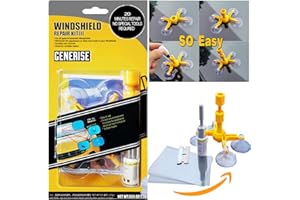 Generise PREMIUM Auto Windscreen Repair Tool with Windshield Repair Resin for Chips, Cracks and Glass Repair