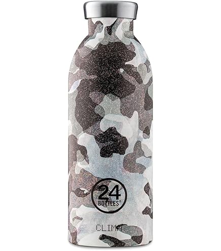 24Bottles Clima Bottle Borraccia Termica 850 Ml - Acciaio Inox, Mantiene 12h Caldo E 24h Freddo, Design Italiano, Dusty Pink