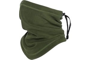 Oscenny Snoods for Men Women, Thick Anti-Static Polar Fleece Adjustabel Drawstring Snood Good Stretch Washable for Chilly Cold Weather Skiing Cycling Motorcycle