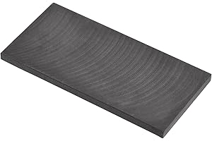 PATIKIL 100mmx50mmx5mm Grafite Lastra, 1pz Grafite Blocco Blocco per Elettrodo Sperimentale Elettrolisi Elettroplaccatura, Nero