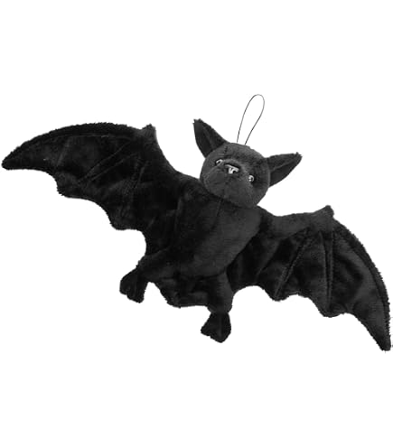 Cornelißen Pipistrello In Peluche Con Gancio 34 Cm Nero Lavabile