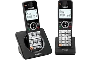 VTech EA5001 DECT Cordless Phone with Nuisance Call Blocker,Easy-to-Read Backlit Display,Landline Phone with 18 Hours Talk-time,Volume Booster,Handsfree Speakerphone,Speed Dial,2-Handset