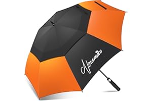 NINEMAX Paraguas Grande Antiviento, Paraguas Golf Grandes XL/XXL, Umbrella Extra Grande Resistente Al Viento Fuerte para Mujer Hombre