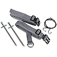 Dometic Storm Tie Down Kit Grey - Heavy Duty Awning Straps for Caravan, Motorhome, and Tent, Kampa Storm Straps, Dometic Awning Accessories