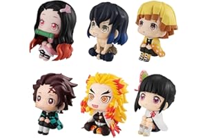 SPIRTUDE Figurines Demon Slayer, Lot de 6 Figurines d'action Anime, Figurines zenitus rengoku Shinobu de Sugi tanijiro Figurine, décoration intérieure, Fans d'anime