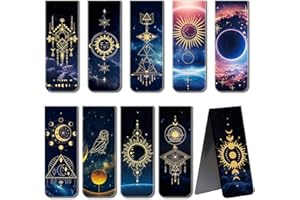 NOCHME Lot de 10 marque-pages magnétiques pour filles, garçons, papeterie, livre, lecture, marque-pages magnétiques pour adultes, hommes et femmes