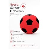 TELVESSE No:3 Futbol Topu Sessiz S&uuml;nger G&uuml;r&uuml;lt&uuml;s&uuml;z Yumuşak Evde Oynamaya Uygun Futbol Topu Kırmızı SFT7