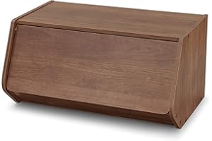 MOVIAN Iris Ohyama, Cabinet with folding door/Wood cabinet with door/Side furniture/Storage Cabinet, Easy assembly, Modular, Office, Living Room - Stack Box - STB-600D - Brown