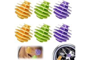 LILELIG 6 Stück Waschbälle Für Daunenjacken, Wäschebälle Für Waschmaschine, Trocknerball, Wäschebälle Gummi, Trocknerbälle Für Wäschetrockner, Waschball Für Waschmaschine, Waschkugeln Reduzieren Falten