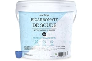 PLANTAWA Bicarbonate de Soude Ménager 2kg | Bicarbonate de Sodium Multi-Usages | Nettoyage Écologique, Détachant Naturel, Blanchissant Textile, Élimine Graisse et Odeurs | Qualité Pure