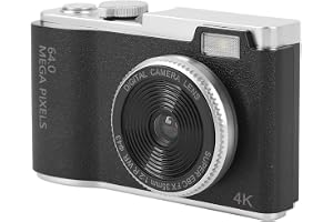 4K Digitalkamera, Vintage CCD -Kamera Vloggingkamera för Fotografering, Bärbar Kompaktpunkt och Skjut Digital Kamera för Tonåringar Vuxen Nybörjare (Inget minneskort)