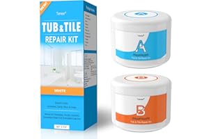 Tenee Bath Repair Kit - White, Enamel, 3.7 OZ, Water Resistant, Plastic, Bathtub & Shower Repair, Scratch, Holes, Cracks