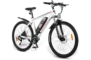 ‎SAMEBIKE SAMEBIKE 26 Zoll E Bike Elektrofahrrad E-Fahrrad 36V10Ah Akku,Max.Reichweite bis zu 40-80km, Off-Road Mountainbike mit 21 Gängen,City EBike Herren Damen