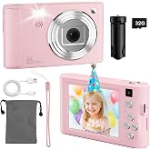 Etpark Compact Digital Photo Camera, 48MP 1080P FHD Digital Camera | A digital camera with 32 GB card display, 8x zoom, 2.4 s