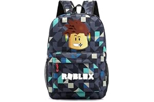 FYFLYMT Sac À Dos D'École Roblx, Roblx Sac À Dos Cartoon Anime,bag Imprimé Décontracté Pour Garçons