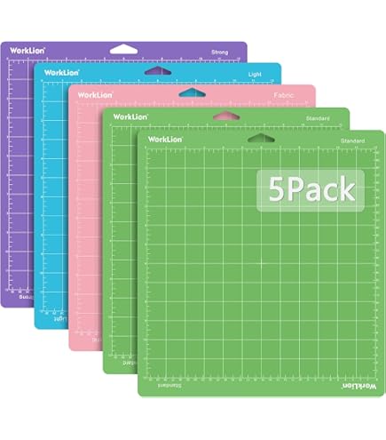 Siser Light Tack Cutting Mat 12 X 24 Cm - Low Adhesion Mat For Vinyl, Cardboard, Craft Cutting, Compatible With Design Software 9 thumbnail image