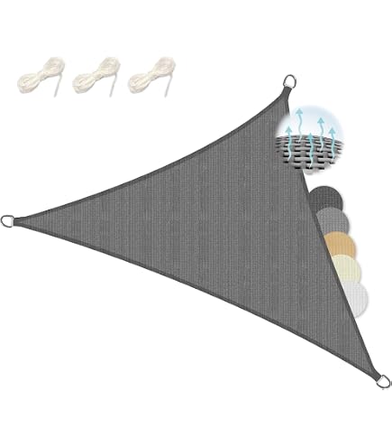 7x7x7 Tenda Triangolare Da Esterno Impermeabile - Vela Giardino Triangolare