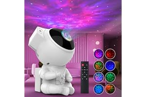 OPEKER Astronaut Galaxy Projector,Night Light with Colourful Nebulae,Space Projector for Kids Room Decor Aesthetic Bedroom,Gifts for Children and Adults