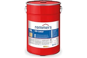 Remmers HK-Lasur farblos, 10 Liter, Holzlasur aussen, 3facher Holzschutz mit Imprägnierung + Grundierung + Lasur, Feuchtigkeit- und UV-Schutz