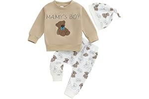 Dazzerake 2 pezzi Completini in Tuta da Neonati Abbigliamento Autunno Inverno Unisex Color Block Felpa Pullover Girocollo a Maniche Lunghe Top e Pantaloni