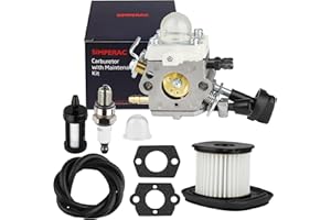 SIMPERAC BG86 Carburetor for Stihl BG86C Blower SH86 Carburetor replace for Zama C1M-S261B, 4241 120 0616 with HD2 Air Filter BG86 Blower Parts