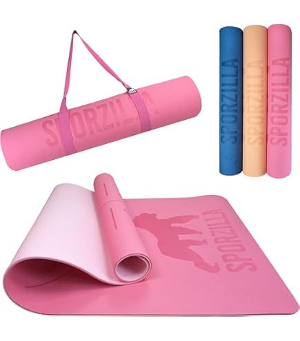 Yogamat, TPE, 6 mm dik, huidvriendelijke yogamat, antislip