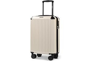 LUGG 20 Inch Sky Rover Lightweight Travel Carry On Suitcase, ABS, Water Resistant & TSA Lock - Easyjet Overhead (55x35x20cm)