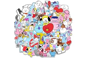 FHYT 100 pegatinas BTS, para ordenador portátil, coche, equipaje, skateboard, decoración de casa y regalo para A.R.M.Y