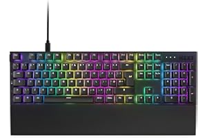 NZXT Function 2-2024 Full-Size Optical Gaming Keyboard | Illuminated RGB | 8K Polling Rate | Linear Optical Switches | Adjustable Actuation | Hot Swappable | Wrist Rest | Black UK (QWERTY)